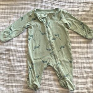 Carter's Sage Dinosaur Print Footie